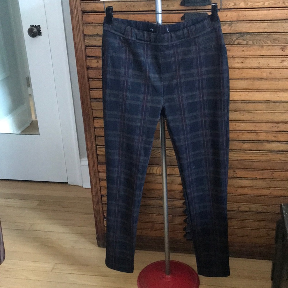 Sanctuary Dark Plaid Pants Leggings